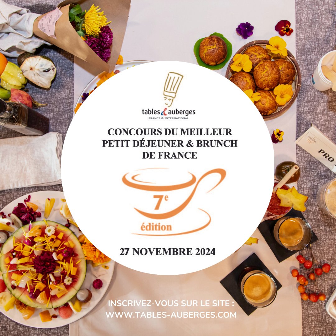 Lancement de la 7ème édition du Concours du Meilleur Petit Déjeuner &amp; Brunch de France ! 🏆📷

 Cette année la thématique est : LAITAGES ET FROMAGES 🥛🧀 

Règlement et Inscription juste ici ➡️ tables-auberges.com/concours-petit…