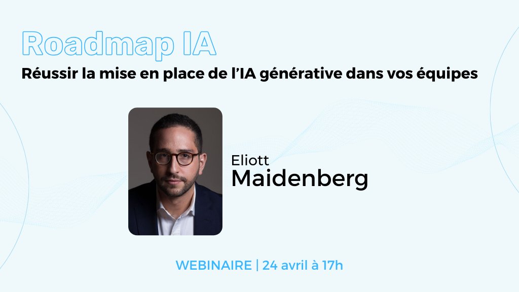 RDV le 24 avril prochain à 17h pour le prochain webinaire JIN sur l'IA générative et la méthode pour l'intégrer au mieux au sein de vos équipes et process 📣🚀

Informations et inscriptions : app.livestorm.co/jin/roadmap-ia…

#AI #IAGenerative #Communication