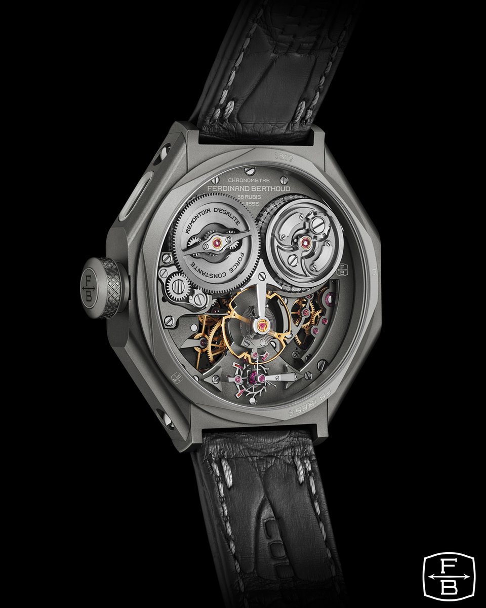 Chronométrie Ferdinand Berthoud is pleased to unveil its new collection: the Chronomètre FB RES.
The FB 1RES.4 with an octagonal case in ceramised titanium and a sand-blasted anthracite dial is one of the variations offered by the manufacture.
#FerdinandBerthoud