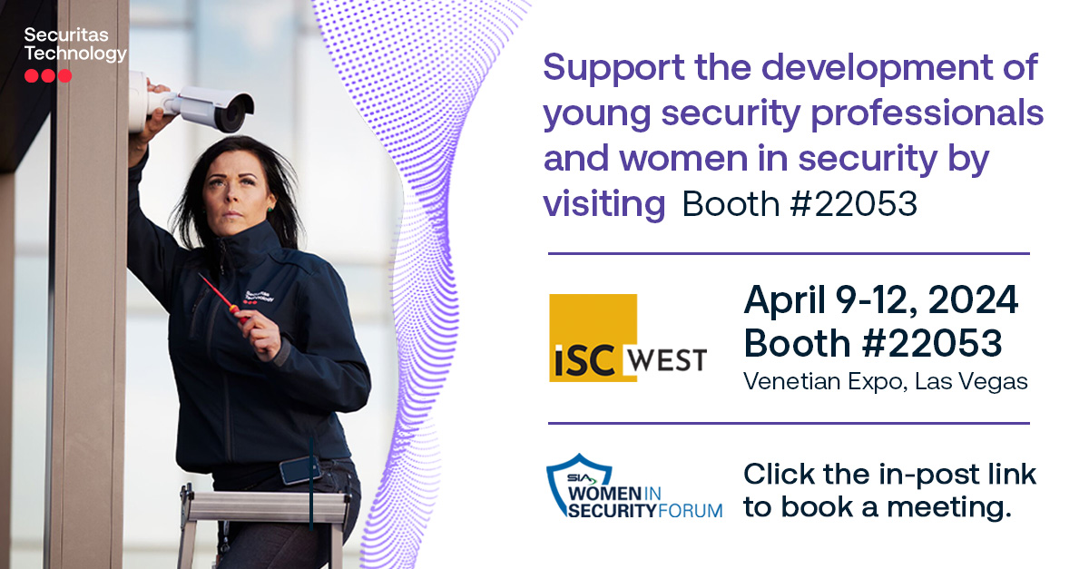 Support the development of young security professionals and women in security by visiting us at booth #22053. Scan your badge and we’ll donate $1 to Women in Security and AcceleRISE Scholarship Funds. Schedule a meeting today, bit.ly/48GoRPV.