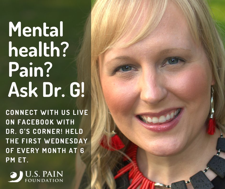 Dr. G goes LIVE today! Join us on Facebook at 6 p.m. ET today for 'Dr. G's Corner.' Each month, Dr. G dives into your questions on chronic pain and mental health. Tune in for insights and live engagement! facebook.com/U.S.PainFounda… #ChronicPain #MentalHealth #AskDrG #DrGsCorner