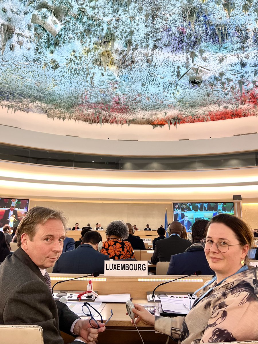 Today, @UN_HRC members started voting on #HRC55 proposals, including on postponing certain mandated activities due to the UN's liquidity crisis, which 🇱🇺 deeply regrets. #Multilateralism and #HumanRights need sufficient and predictable funding. #LUatHRC🇱🇺🇺🇳#LUStandsUp4HumanRights