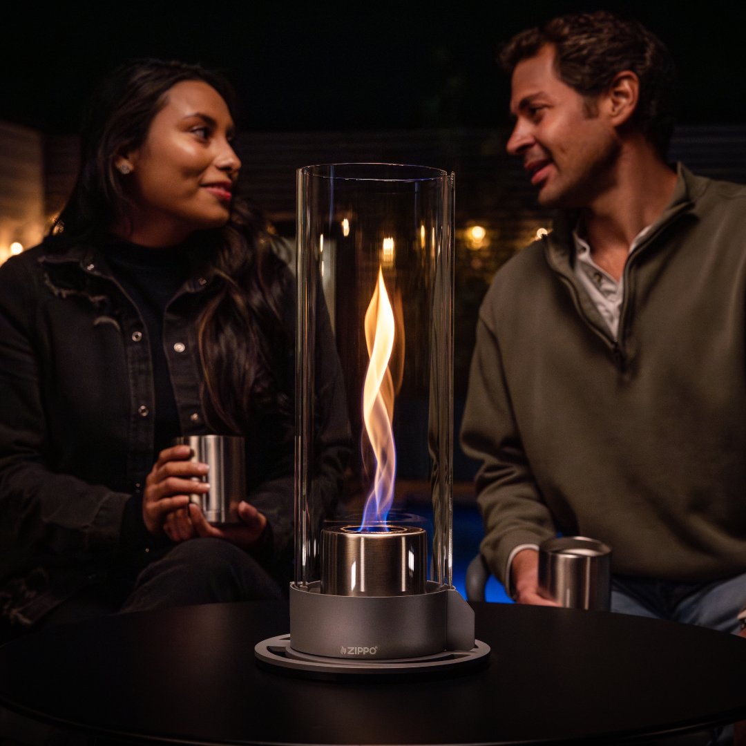 Gear up for patio season with the FlameScapes™ Spiral Fire Feature XL from Zippo! 🔥 Shop Now 👉 brnw.ch/21wIt3D #Zippo #FlameScapes #Outdoor