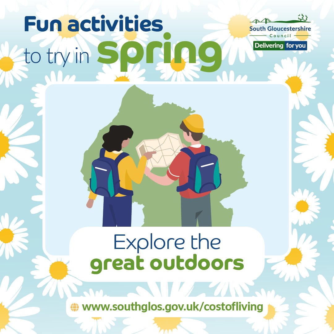 sgloscouncil's tweet photo. 🌸 Need a cheap family day out?
🌳 There are many wonderful places to explore in South Gloucestershire, including the Bristol and Bath Railway Path, Wapley Bushes Nature Reserve and Willsbridge Mill.
Find out more at: https://t.co/0yG7bf3yHl
#CostOfLiving #SpringActivities https://t.co/gTYePVXIUk
