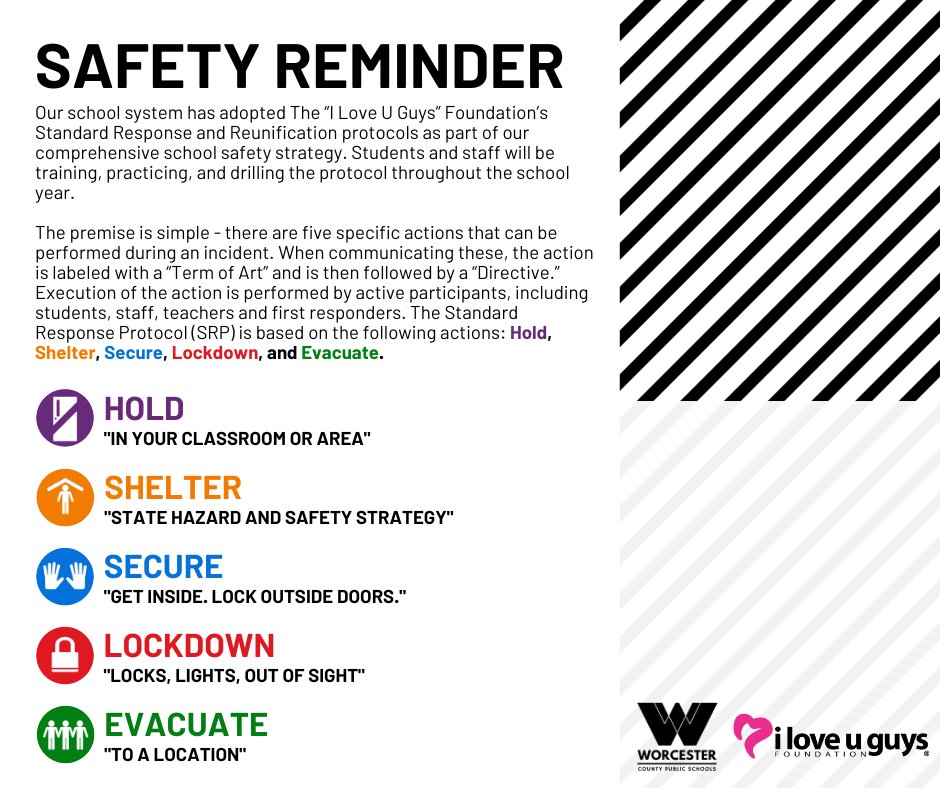 REMINDER: This school year, WCPS has adopted new safety protocols. Learn more about the protocols at worcesterk12.org/page/school-sa…. #WeAreWorcester #SafetyMatters