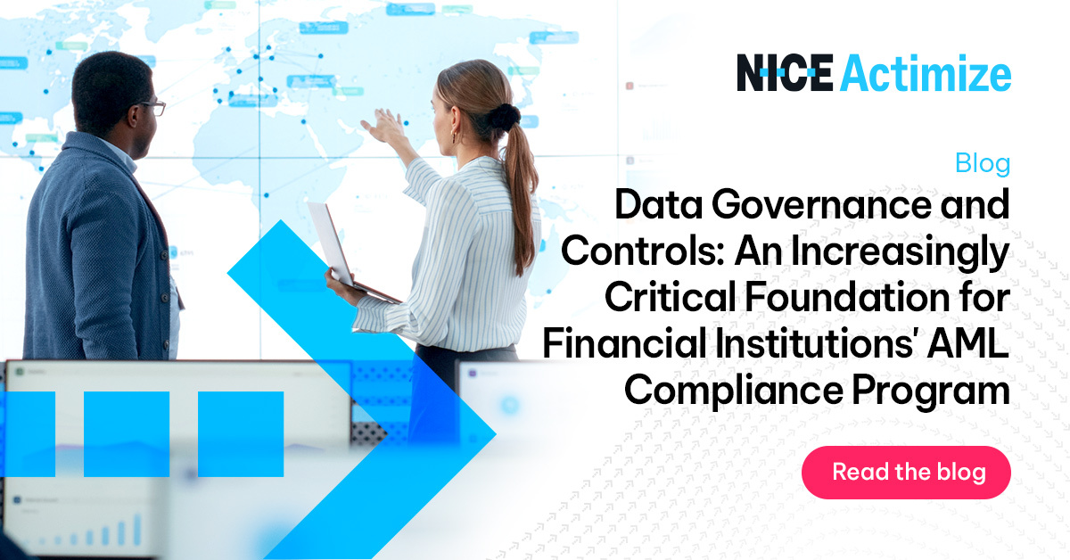 Integration of data governance and controls into your AML compliance program isn’t just a regulatory obligation now. Find out what you need to know: okt.to/EXsj7d #Compliance #DataGovernance #Data #AML