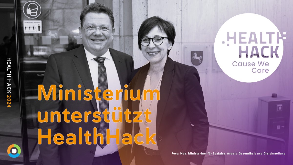 metropolregion.de (@metropolregion_) on Twitter photo #HealthHack24 am 12. & 13. April!
Vielen Dank ans Nds. Ministerium für Soziales, Arbeit, Gesundheit & Gleichstellung für seine Unterstützung. <a href="/PhilippiSpd/">Dr. Andreas Philippi</a> ist erneut Schirmherr. Staatssekretärin Dr. Christine Arbogast wird ein Grußwort sprechen.
eveeno.com/healthhack2024
<a href="/hdw_bs/">Haus d. Wissenschaft</a> #HealthHack24 am 12. & 13. April!
Vielen Dank ans Nds. Ministerium für Soziales, Arbeit, Gesundheit & Gleichstellung für seine Unterstützung. <a href="/PhilippiSpd/">Dr. Andreas Philippi</a> ist erneut Schirmherr. Staatssekretärin Dr. Christine Arbogast wird ein Grußwort sprechen.
eveeno.com/healthhack2024
<a href="/hdw_bs/">Haus d. Wissenschaft</a>