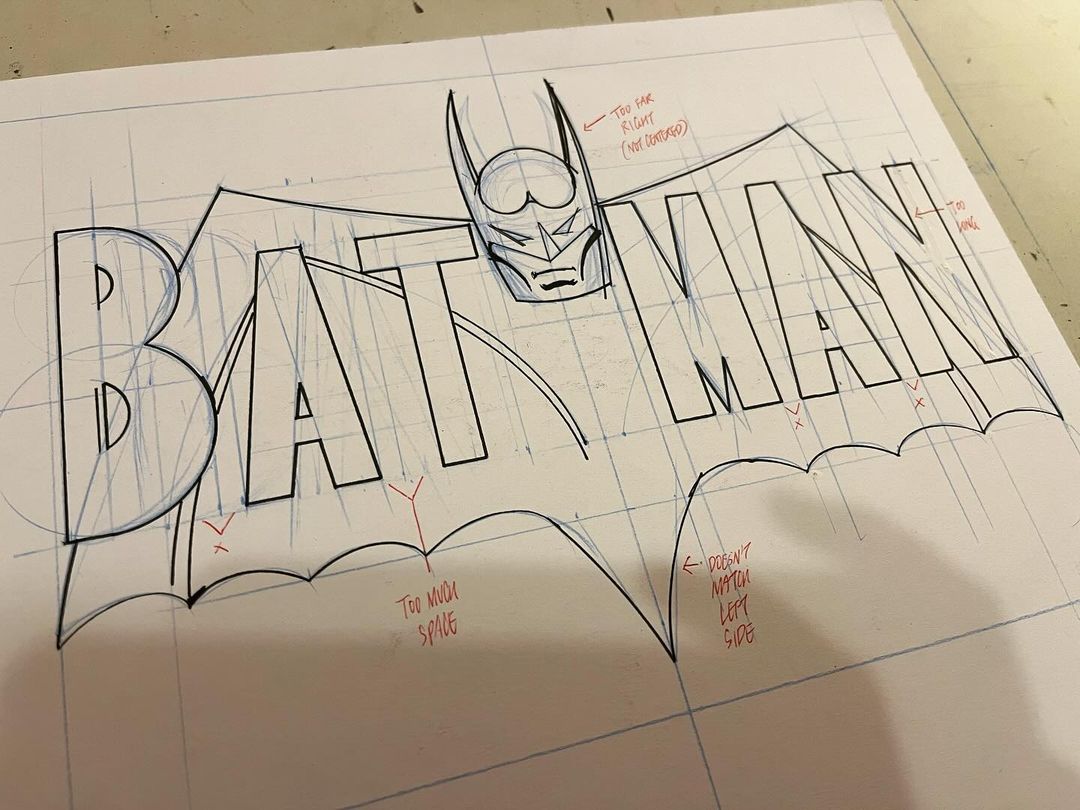 Doing some more handlettering... trying to keep the art of #comicbooklettering alive. The aim is to be as fast as possible/ efficient on paper as I can with software. Starts with honest assessment of work done. This one needs A LOT of work!