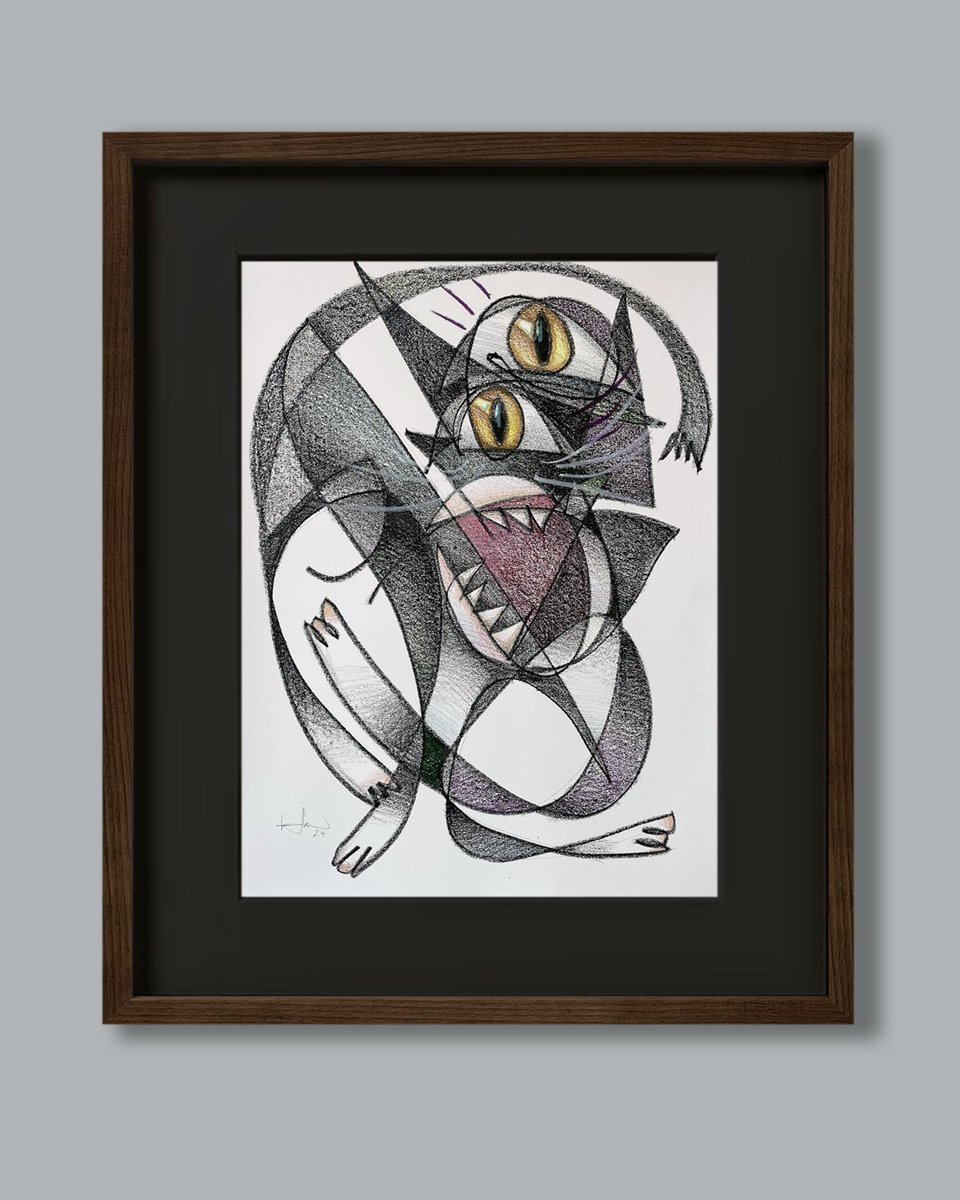 Belin_one's tweet image. GUADALUPE ENFADADA / GUADALUPE ANGRY.
Obra única que puedes comprar en este enlace / Unique work that you can buy at this link: belinshop.es/es/products/gu…

#belin #cat #oneline #art #lovecat #angry