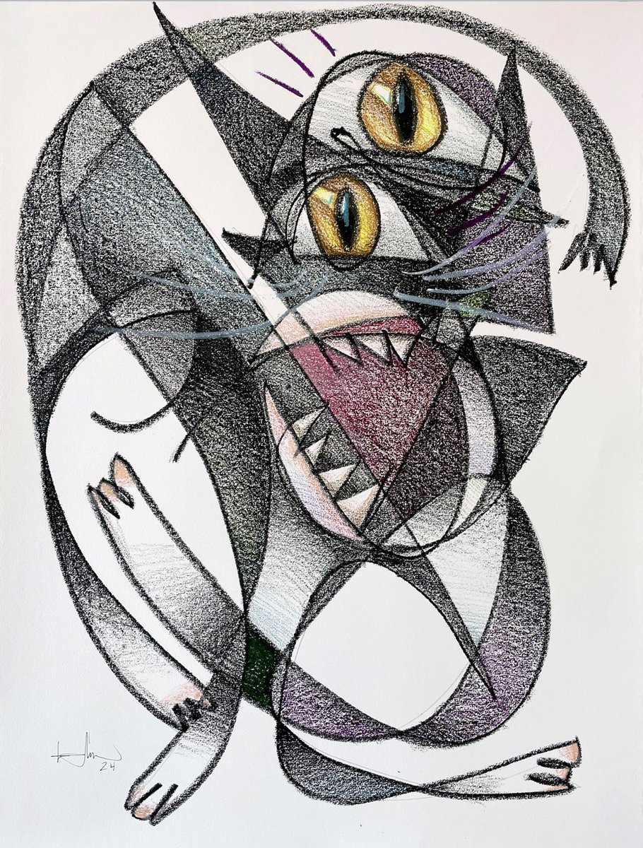 Belin_one's tweet image. GUADALUPE ENFADADA / GUADALUPE ANGRY.
Obra única que puedes comprar en este enlace / Unique work that you can buy at this link: belinshop.es/es/products/gu…

#belin #cat #oneline #art #lovecat #angry