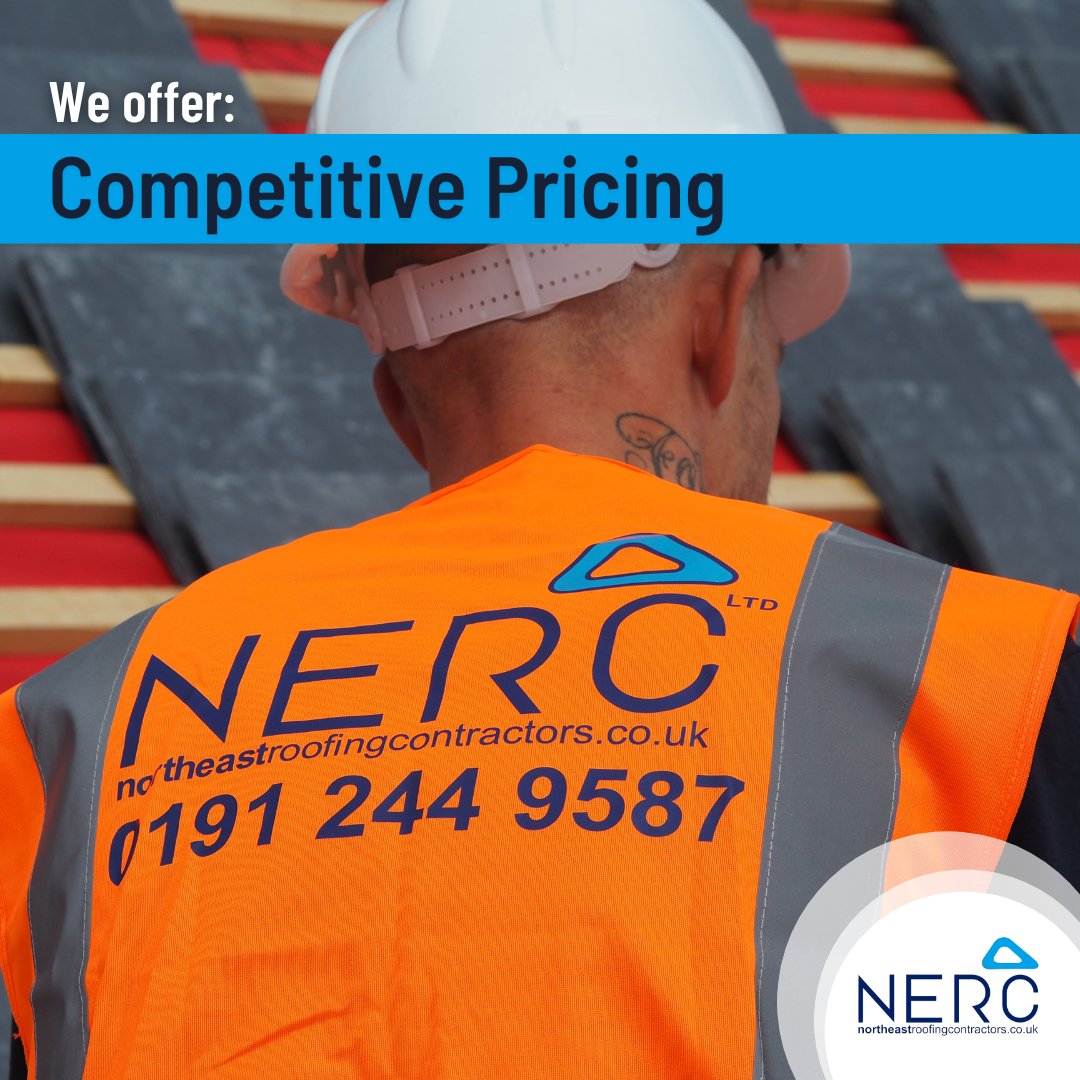 INFO_NERC's tweet photo. Here at NERC, we offer competitive pricing 👏

Collaborating closely with you, we will guide you to determine the optimal roofing solution tailored to your budget and specific needs. Our commitment includes furnishing complimentary, obligation-free quotations.

#RoofingContractor https://t.co/VK9aiOj4a8