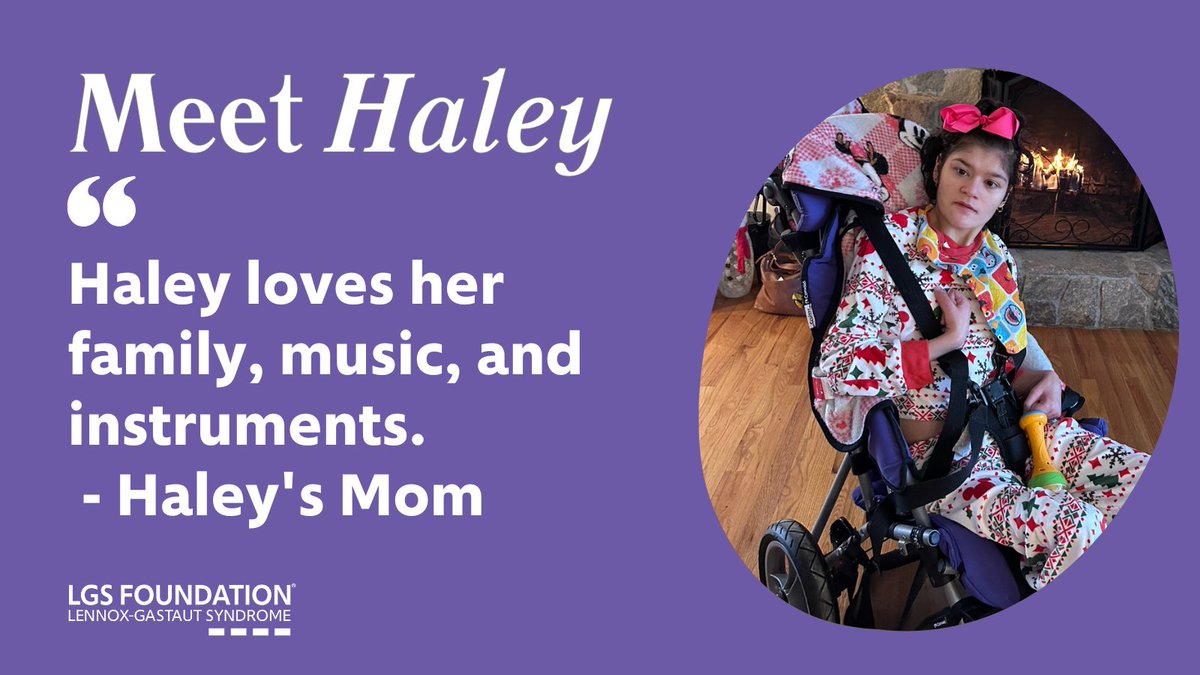 Meet Haley! Haley was first diagnosed with infantile spasms at birth. Then, other severe seizures started happening, which led to an LGS diagnosis at age 14. Her mom said that Haley is non-verbal and non-ambulatory, but her spirit is grand. #LennoxGastautSyndrome #Epilepsy