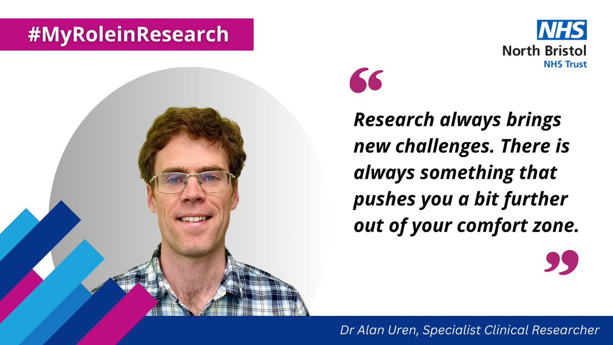 Dr Alan Uren works in Urology research. Discover how he enjoys being challenged and his suggestions for anyone considering a #research #career ow.ly/j2bt50R2bWT #MyRoleInResearch @NorthBristolNHS @bui_nbt #urology