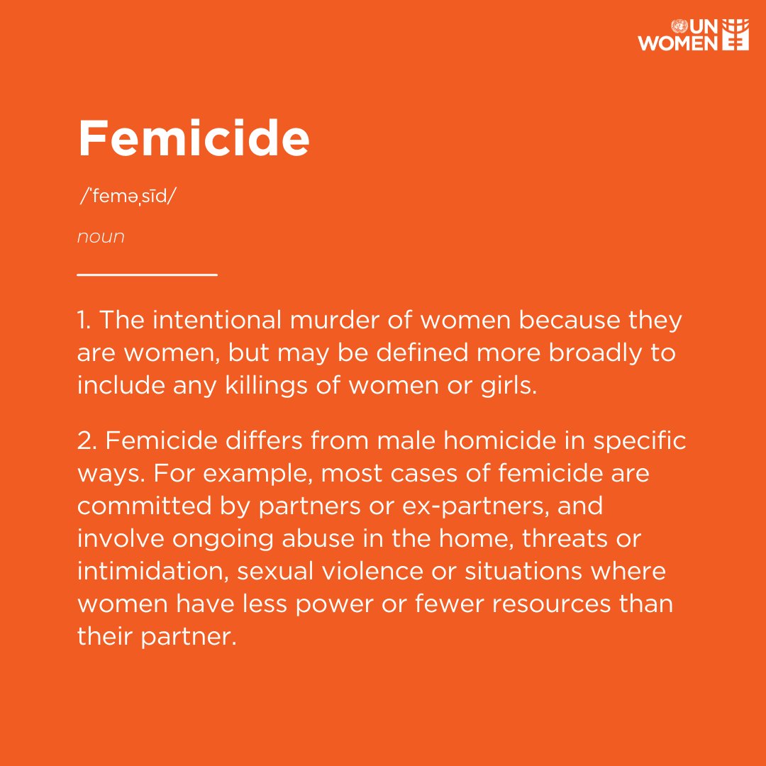 Women continue to be killed just because they are women. Let's unite against impunity and amplify our voices for justice until women can live free from the threat of violence. #EndFemicideNow #GenderJustice