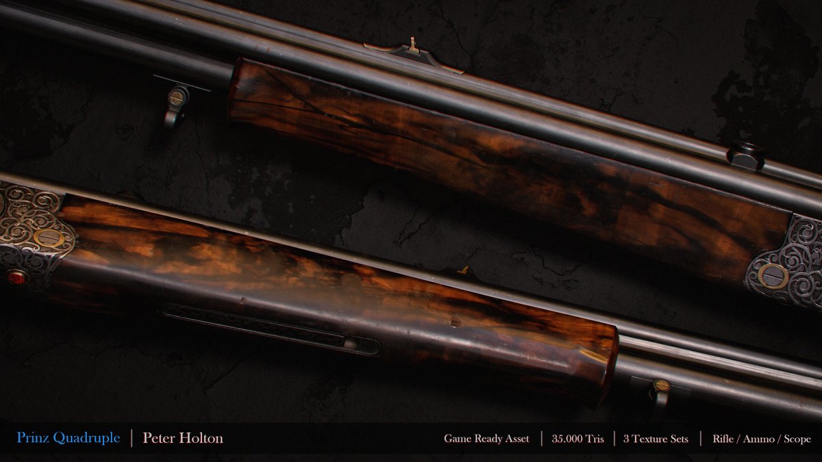 PH_Holton's tweet photo. Bit of a larger dump today
Full project on: https://t.co/uBp4PqZdyt
Follow if u wanna see more of this kinda smut :)
#3d #3dcommission #3dgun #weaponsartist #Blender #cycles #marmorset #substancepainter #gamedev #Rifle #hunting #maya #photoshop #art #3dartist #3dartwork https://t.co/rOJq5XF3jq