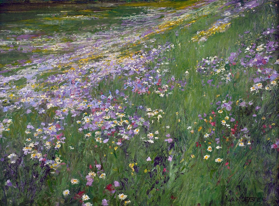 AcademiaAesthe1's tweet photo. Alexander Koester (German, 1864 - 1932)
Flowering Field https://t.co/bDpfvCa0mR