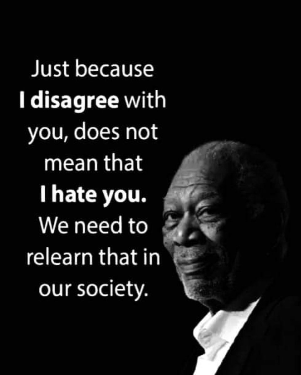 Having a #disagreement doesn't mean you must #hate/dislike the person b/c you don't see eye to eye (w/in reason). We can #AgreeToDisagree & still be #Friends. We're not going to agree on everything all the time, this just isn't realistic. Different #perspectives are beneficial