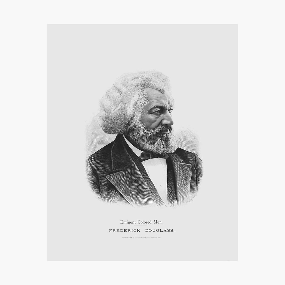 Frederick Douglass Engraving - 1884 Photo Print bit.ly/3LBaIZK #FrederickDouglass #Abolitionist #USHistory #BlackHistory #AmericanHistory #Portrait #HomeDecor