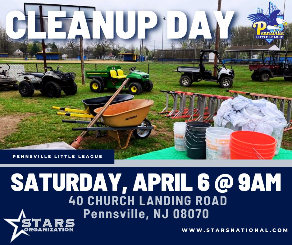 🌟CLEANUP DAY🌟 Giving back to the fields we call home! 🤩 See you Saturday! ➡️ starsnational.com