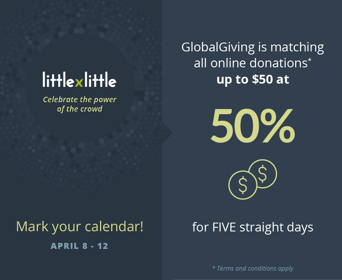 Mark your calendars! It's time to give... We’re celebrating the BIG difference little acts of kindness can make! When you donate up to $50, @GlobalGiving will match your generosity. Together, we are going to make HIV/AIDS history. #LittleByLittle. globalgiving.org/donate/29233/a…