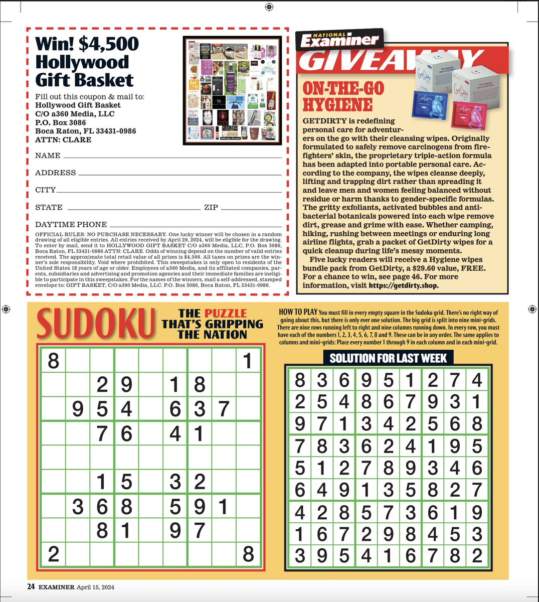 Hollywood Swag Bag tweet media