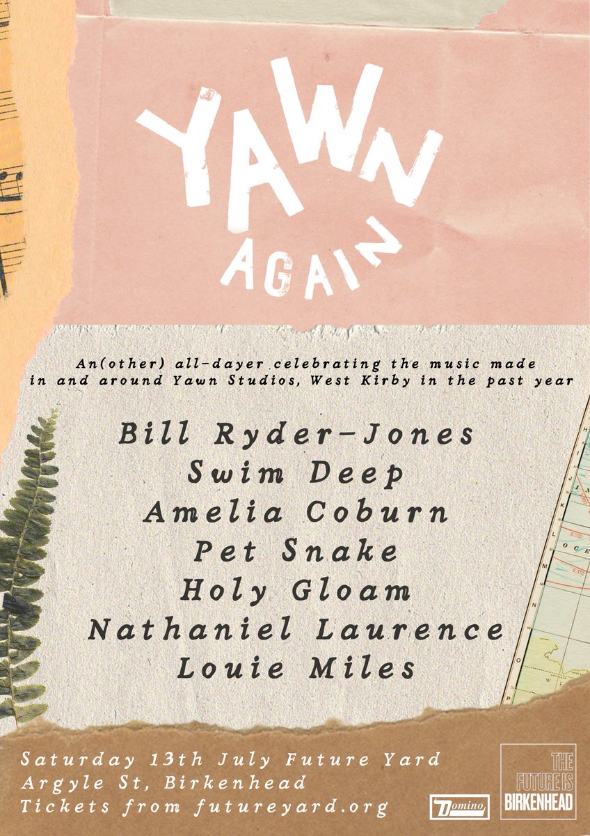 Couldn't forget the oblong of dreams. Yawnfest is back at @future_yard in July with some special Yawn Studios 2023/4 alumni guests and some of the projects of the BR-J band. Tickets on sale Friday at 10am tinyurl.com/yawnagain