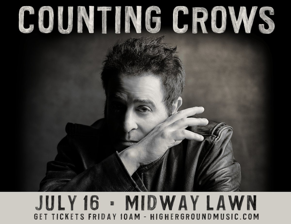 🐦‍⬛PRESALE🐦‍⬛ Grab tix now for @CountingCrows on July 16 at the Midway Lawn at @cv_expo! 🎫 Use the code CROWSHG to access HG Presale tickets: bit.ly/COUNTINGCROWSHG
