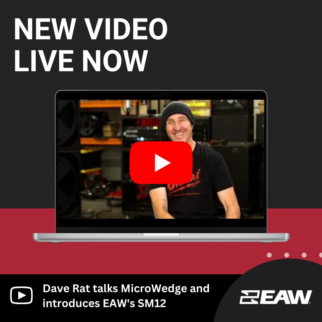 easternacoustic's tweet photo. Check-in with @RatsoundSystems founder and creator of the EAW MicroWedge, @Dave_Rat , for a deep dive discussion on its merits and an introduction to the new EAW SM12 stage monitor.

Watch here - https://t.co/lfcxks5v1m

#EasternAcousticWorks #StageMonitor #RatSoundSystems https://t.co/gqlrRndUKG