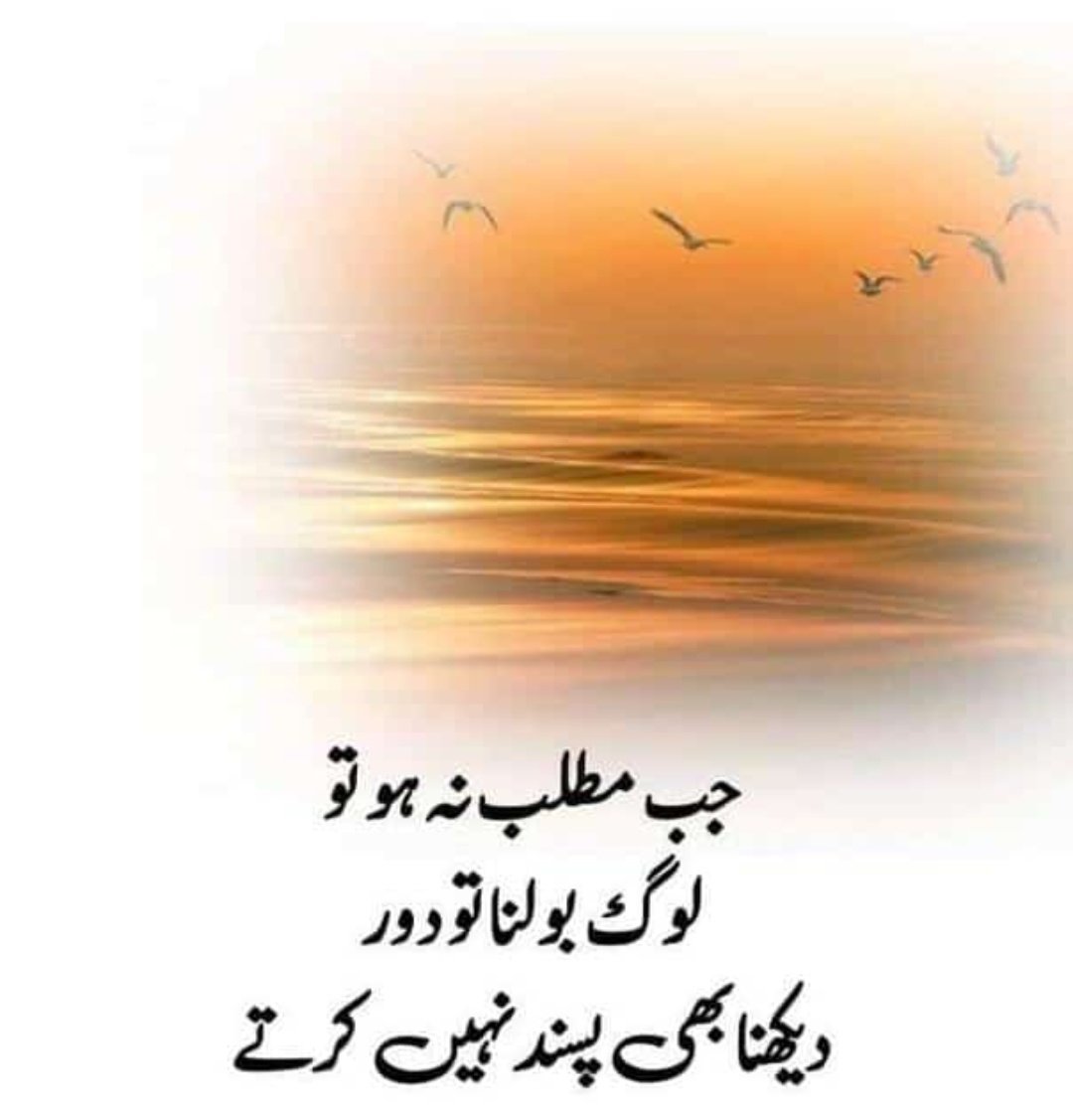 یہ دنیا اتنی مطلب بی کیوں ہے؟
۔
۔