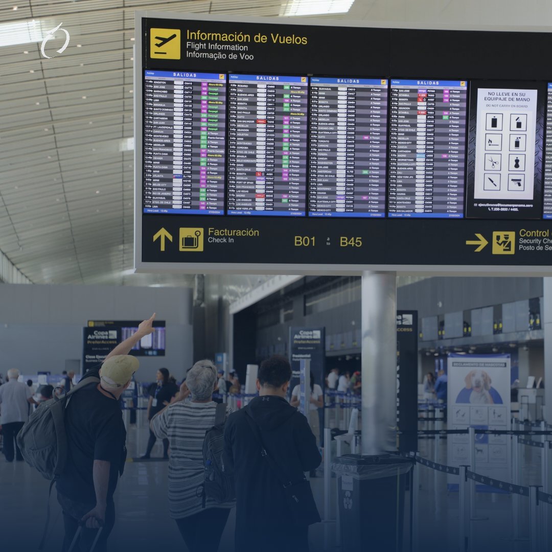 ¡Evita ❌ retrasos! Recuerda revisar el estado de tu vuelo en las pantallas de @tocumenaero. Te deseamos un feliz viaje ✈️ #LaPuertaDeLasAméricas #AeropuertoDeTocumen #CambiamosPorTi