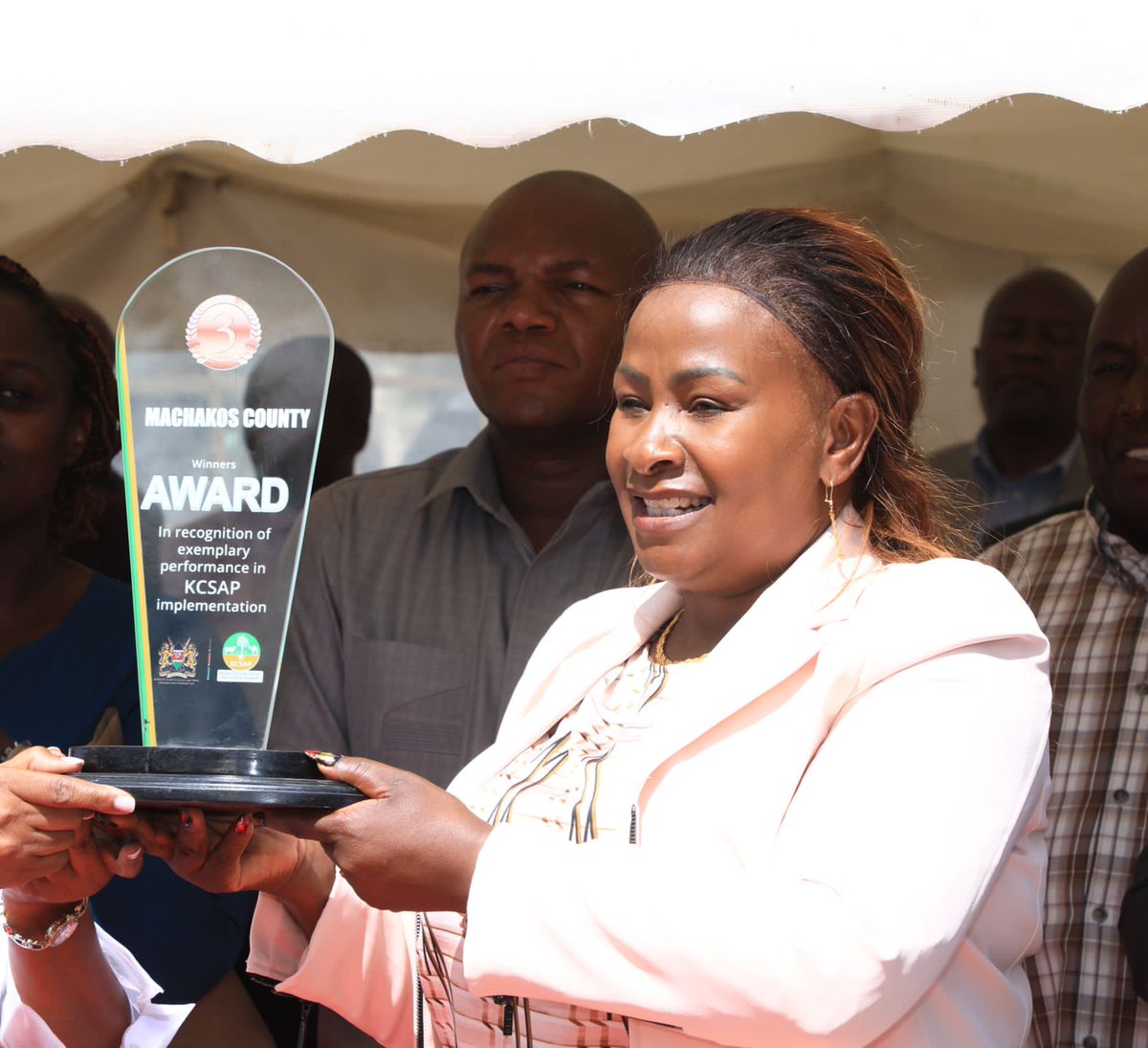 I am grateful to the Kenya Climate Smart Agricultural Project (KCSAP) for awarding me for prudent implementation of the World Bank-funded projects to our farmers in Machakos County.