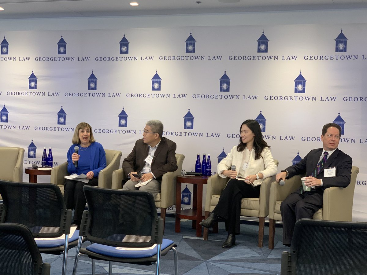 Are we entering a new post-China-shock era of U.S.-China relations? What will U.S.-China trade policy/relations look like in the future? <a href="/KennedyCSIS/">Scott Kennedy</a> <a href="/henrysgao/">Henry Gao</a> <a href="/HZhu2013/">Huan Zhu</a> weighing in on these questions w/ <a href="/wendyscutler/">Wendy Cutler</a> during <a href="/CitdGeorgetown/">CITDGeorgetown</a> #RethinkingWorldTrade 2024 conference