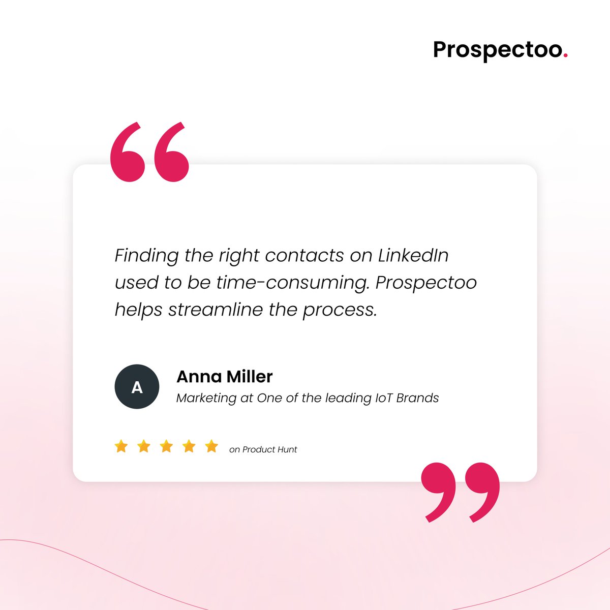 Prospectoo1's tweet photo. Seeing our customers unlock more deals and connect with the right people with just a few clicks is what it's all about!
The one-click feature that finds accurate phone numbers and emails is the showstopper.

Keen to dive in? Check this out: https://t.co/zRQoZOy4EP
#testimonial https://t.co/03nhyQq3yJ