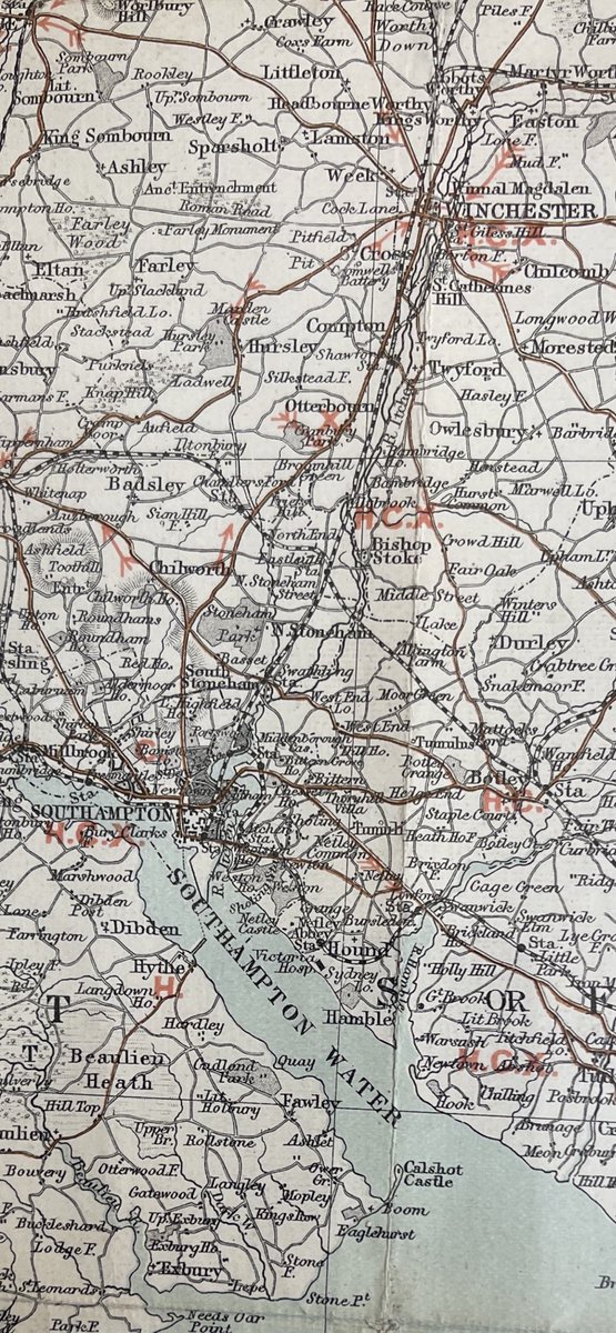 Anyone know what these red letters and arrows mean on an old map? Military?