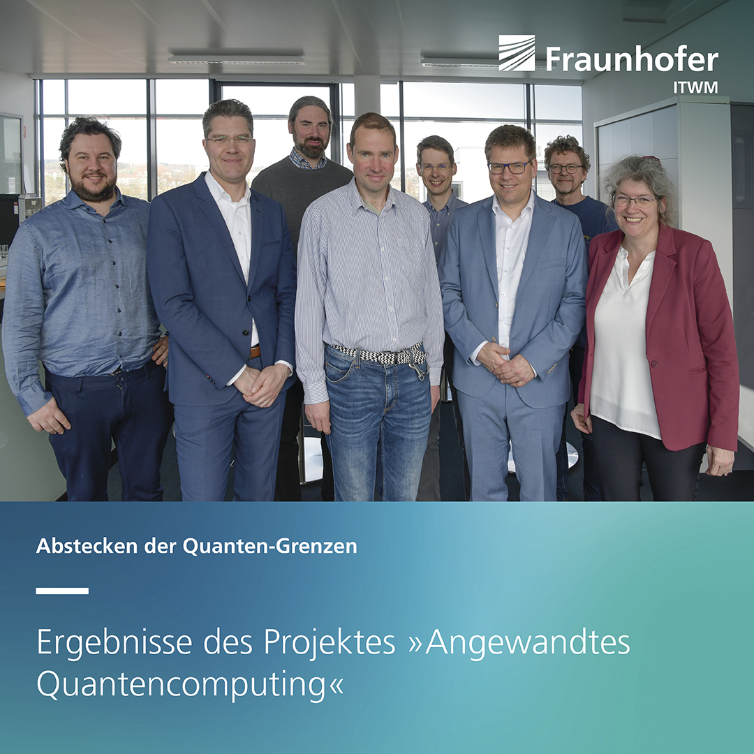 Unser Projekt »Angewandtes #Quantencomputing« neigt sich dem Ende zu! Das nehmen wir zum Anlass, Bilanz zu ziehen. 📈Mehr zu dem Projekt #AnQuC und was es damit auf sich hat in unserer neuen Kurznews ➡️itwm.fraunhofer.de/pm-anquc