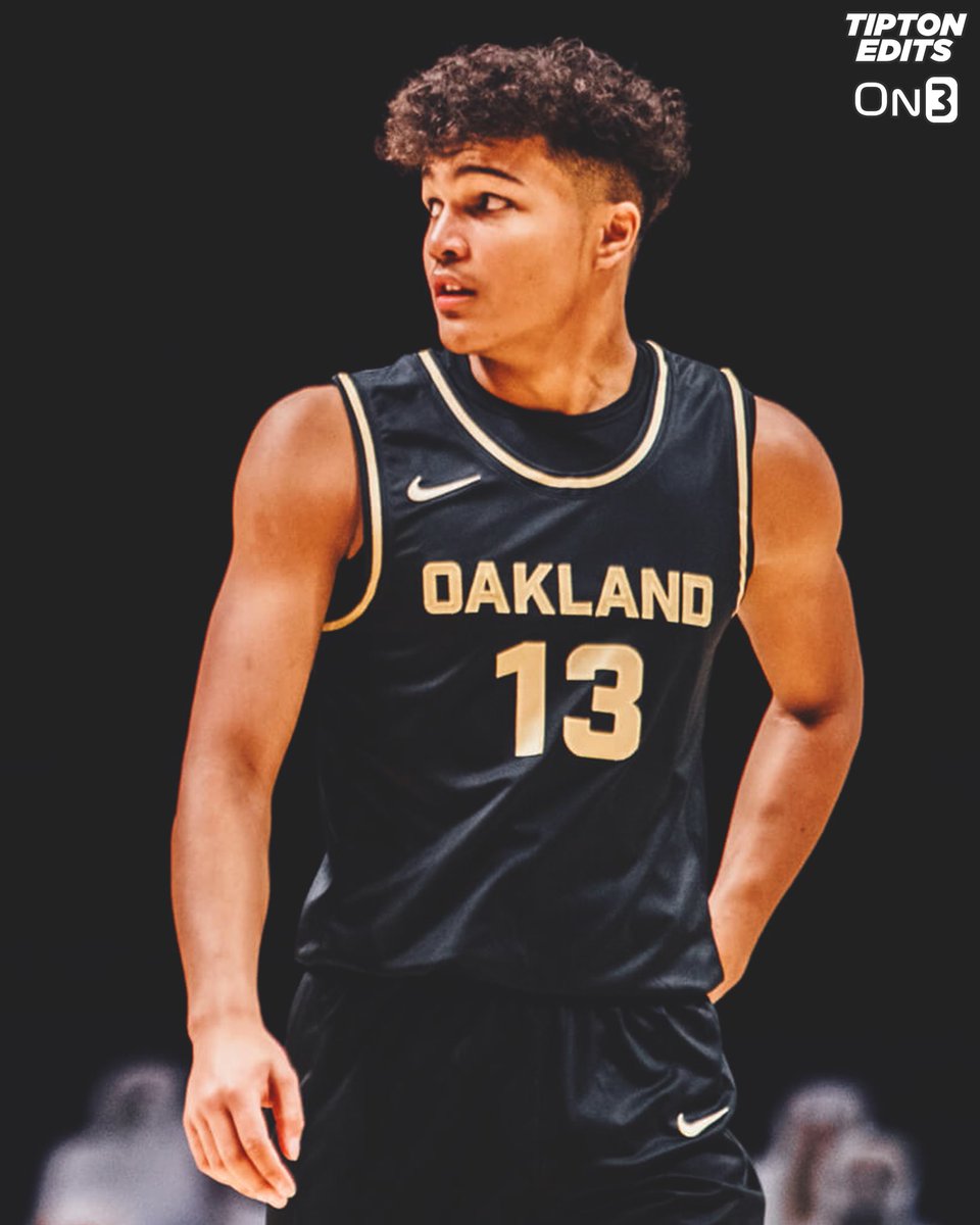 JoeTipton's tweet photo. Oakland forward Trey Townsend plans to enter the transfer portal, a source tells @on3. 

The 6-6 junior averaged 17.3 PTS, 8.1 REB, and 3.1 AST this season. 

https://t.co/rzZr73gGuq https://t.co/ByquUJu8z4