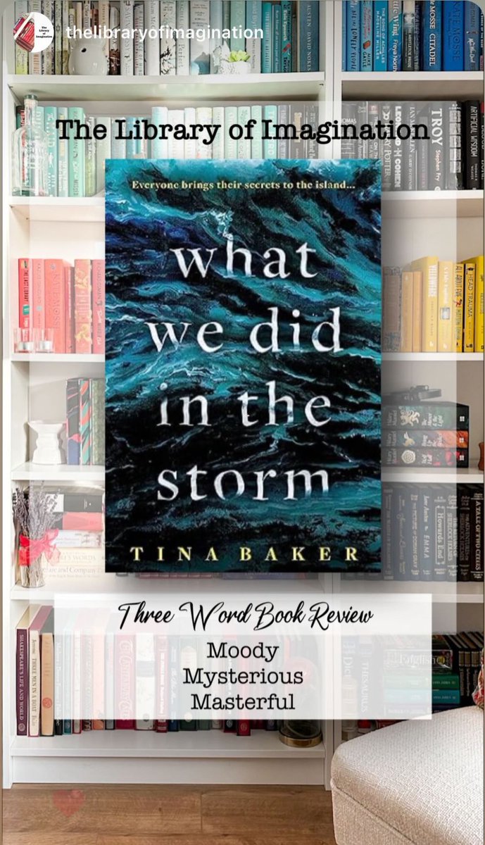 Over on insta. I love these 3 word reviews! #WhatWeDidInTheStorm @ViperBooks 💙🌊💙🌊💙🌊💙