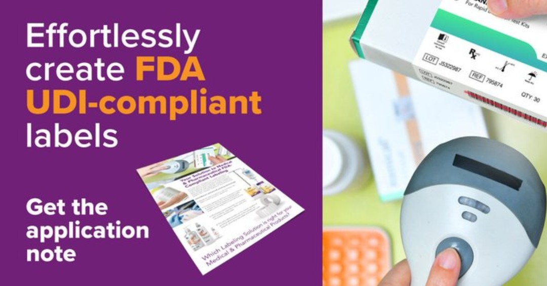 Learn how to easily generate labels that comply with FDA Unique Device Identification (UDI) requirements. 

Avoid costly mistakes, labeling errors, fines, recalls, and reprinting: bit.ly/3PD8KZK.

#udicompliance #medicalpackaging #pharmaceuticalpackaging #fdacompliance