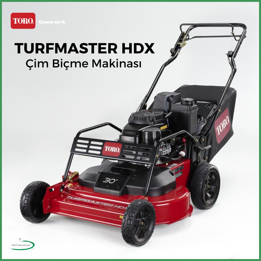 Toro TurfMaster HDX ile bahçenizi mükemmel şekilde kesin! Malçlı tip kesim sistemiyle birlikte gelen 76 cm kesim genişliği ve alüminyum 5.5 mm gövde size güçlü ve dayanıklı bir performans sunar. Bıçak fren sistemi ve 88 lt. çim toplama haznesi de kullanımı kolaylaştırır.