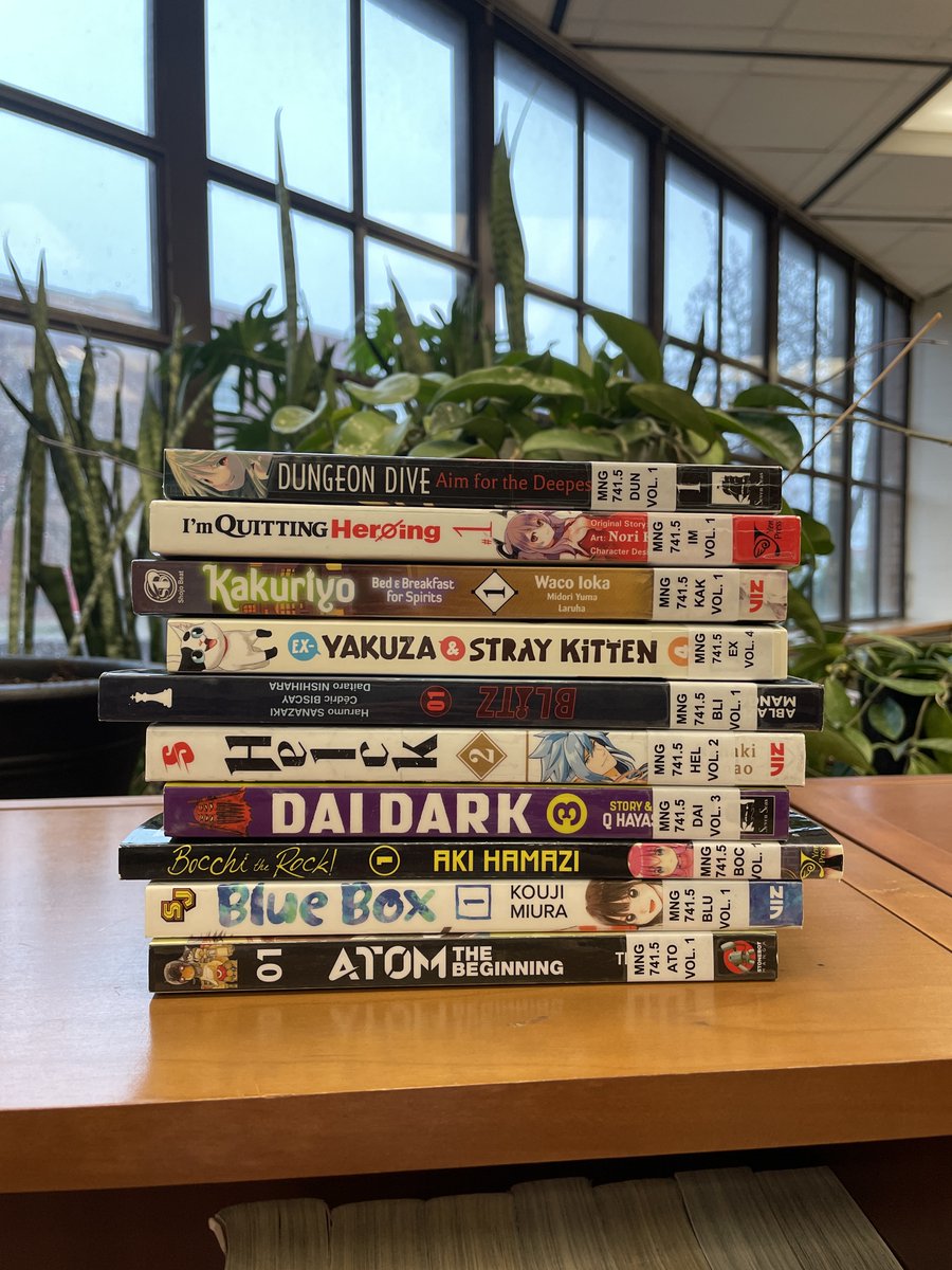 Need a rainy day read? Check out some new manga in the GBHS Library!