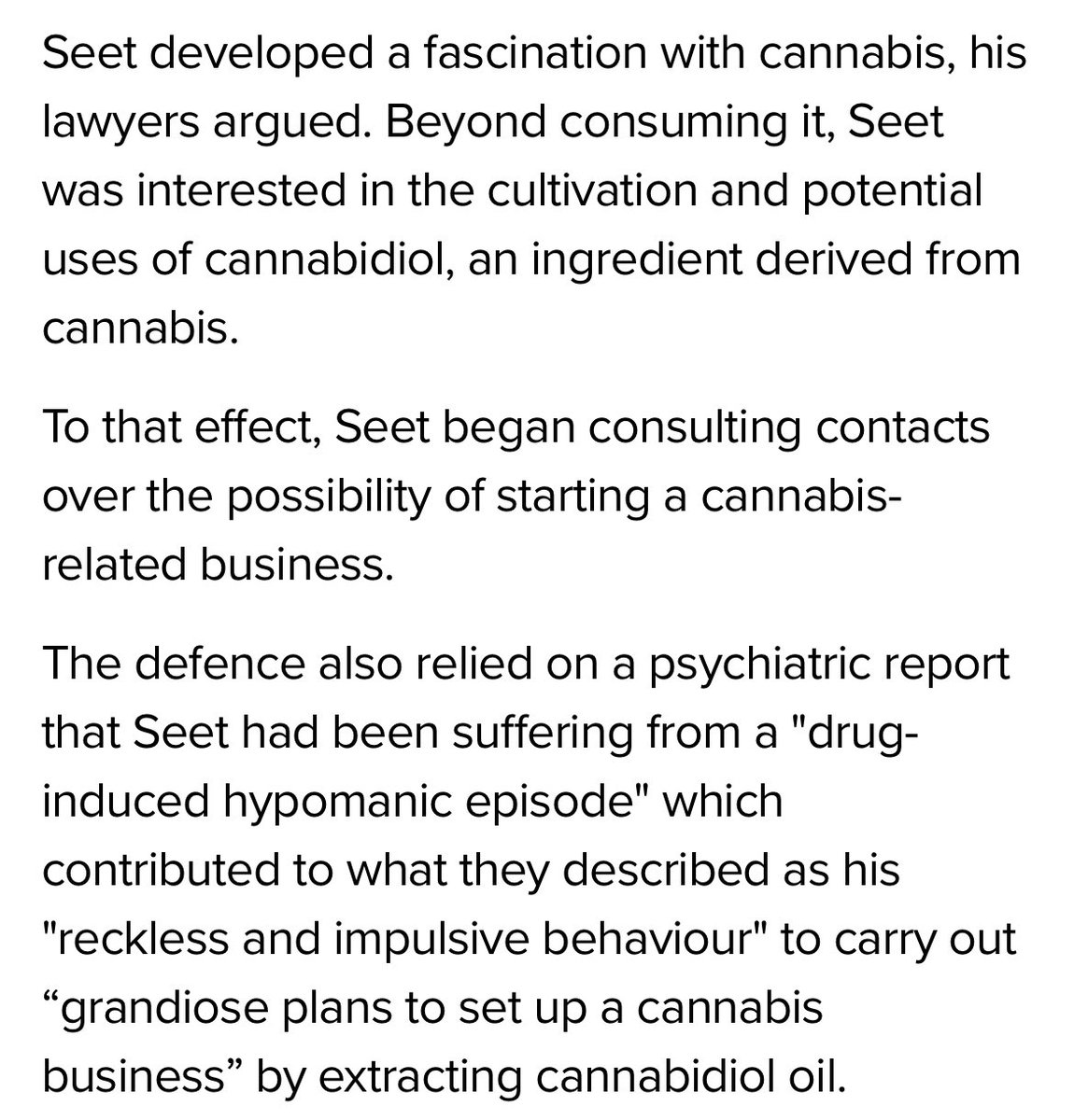 Sounds like this dude has a passion for cannabis and big dreams to build a company around it. Could’ve been a millionaire in the States. Instead, he’s facing the death penalty in Singapore. todayonline.com/singapore/ex-p…