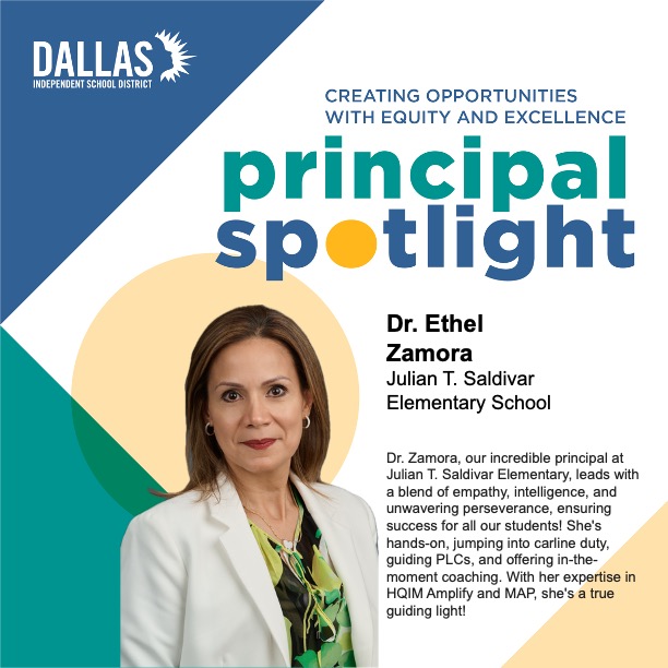 DallasISDSupt's tweet photo. Principal Zamora got her undergraduate degree in International Business at Tecnológico de Monterrey! https://t.co/w6ZXJiA9qt
