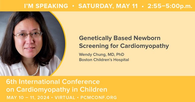 join me on May 11 to hear more about newborn screening for cardiomyopathy pcmconf.org #cardiomyopathy #earlydiagnosis