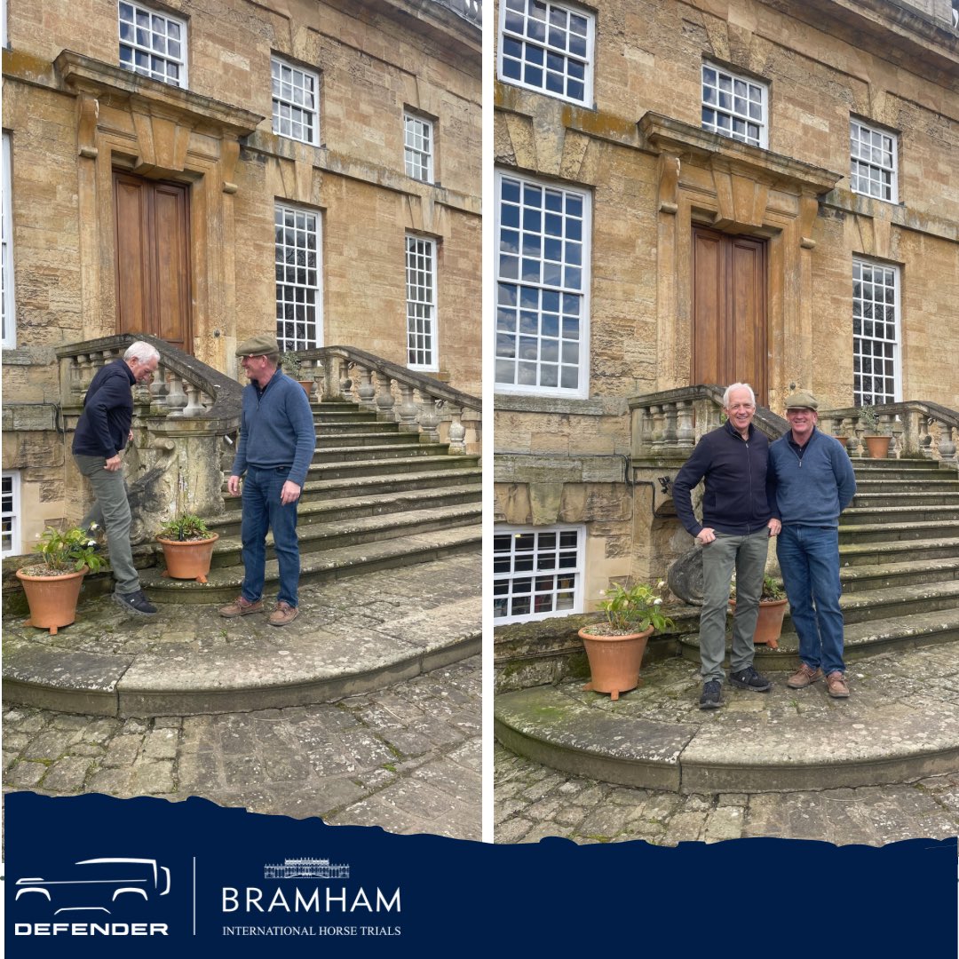 It’s never a dull day when these two are here! Cross country plans have officially begun, and it’s looking to be a classic Ian Stark course 🐎

And yes…they were seeing who was taller 🙄😂

#defenderbramhamhorsetrials