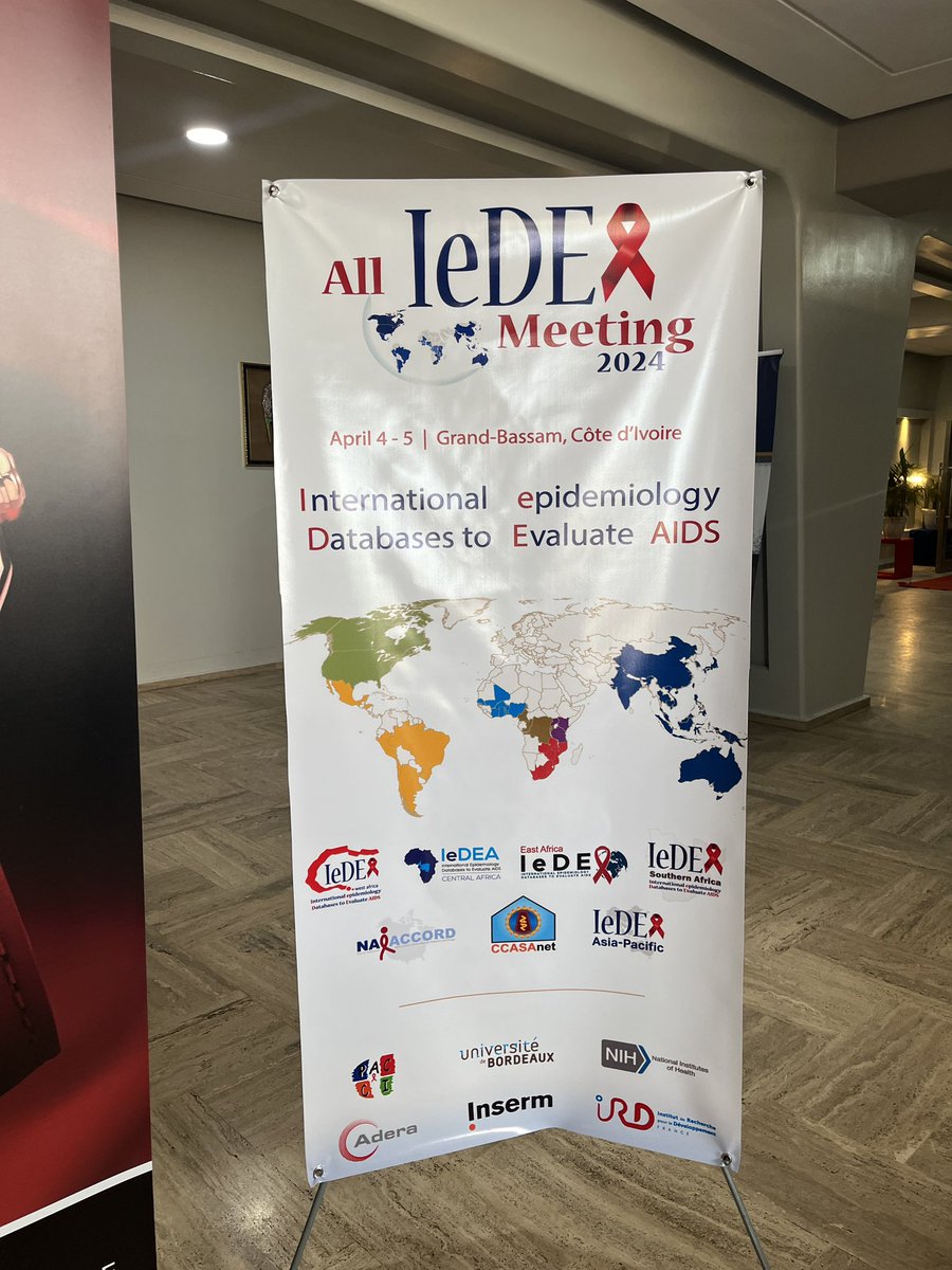 Thrilled to be having our very first all IeDEA global meeting here in Abidjan, Côte d’Ivoire! Thanks to the IeDEA West Africa team for organizing our program this week 🙏 @IeDEA_WA @NIAIDNews