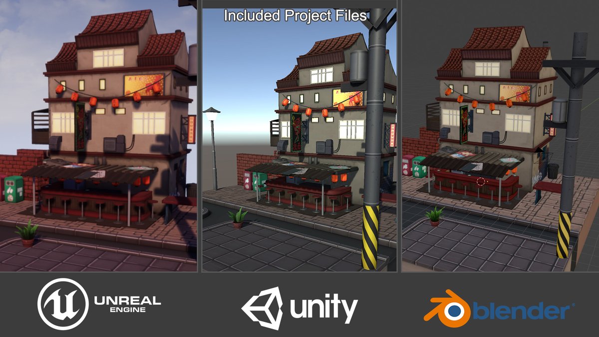 cheese0ninja's tweet photo. Recently updated Kong Noodles asset with new props &amp; Unreal compatibility on various asset stores. 

Unity: https://t.co/zxd5WxzUSg

Gumroad:
https://t.co/XfJqzbNCFu

CGTrader:
https://t.co/fNpxatYCfa

Sketchfab:
https://t.co/R3BMr5SijD

#assetstore #unity3d #gamedev https://t.co/Y5182u8CfW