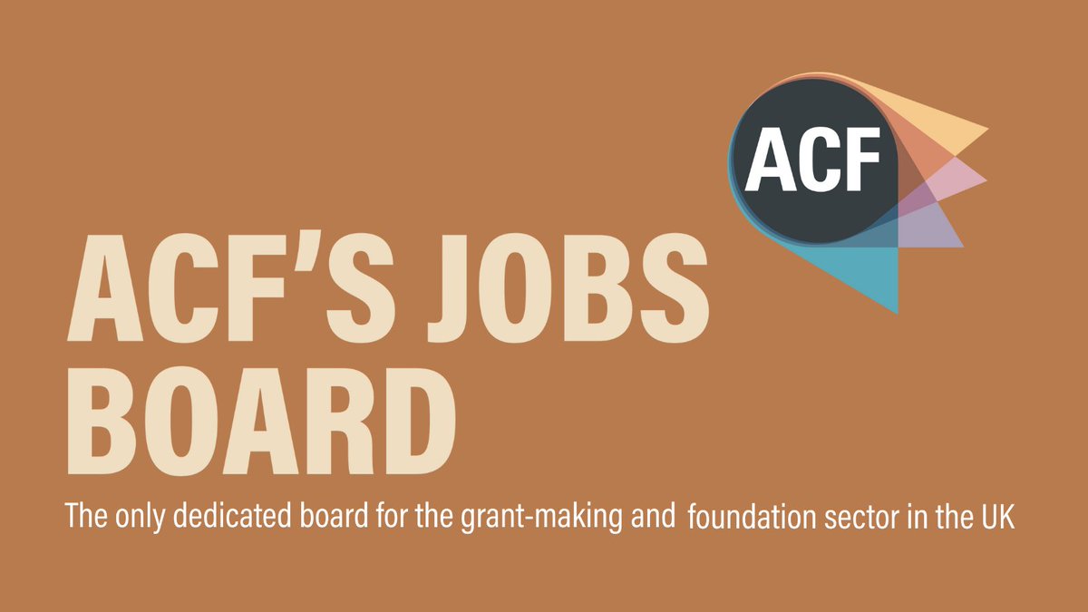 Did you know ACF's #JobsBoard gets an average of 12k views per month? ACF members can post unlimited jobs for free. For non-members that work for a grant-making organisation or charitable foundation, we offer a paid-for jobs posting service. Please visit acf.org.uk/jobs