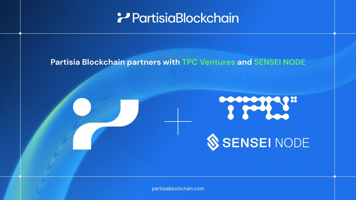 Today, Partisia Blockchain announces its partnership with TPC Ventures - @thepresaleclub, a leading Web3 VC, development, and consulting firm. Together with @SenseiNode, TPC Ventures will provide professional validation and adoption services to support our network. 📈