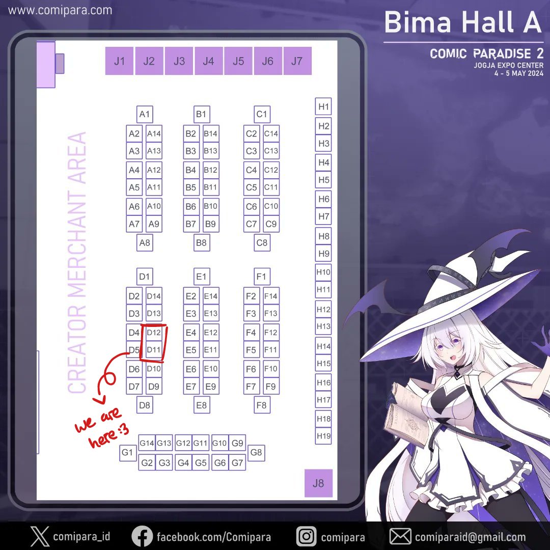 huki_kupo's tweet image. halo kawanku yg budiman, saya ijin share katalog #comipara2 yes! Insya Allah aku bakal stay dari day 1-2, yg mau berkunjung jangan lupa mampir ke booth kami ya~ 👋😊

🪑 D11-D12
📍 4-5 Mei, Jogja Expo Center
🎭 fandom: Touken Ranbu, Heartsteel

#comipara #comicparadise