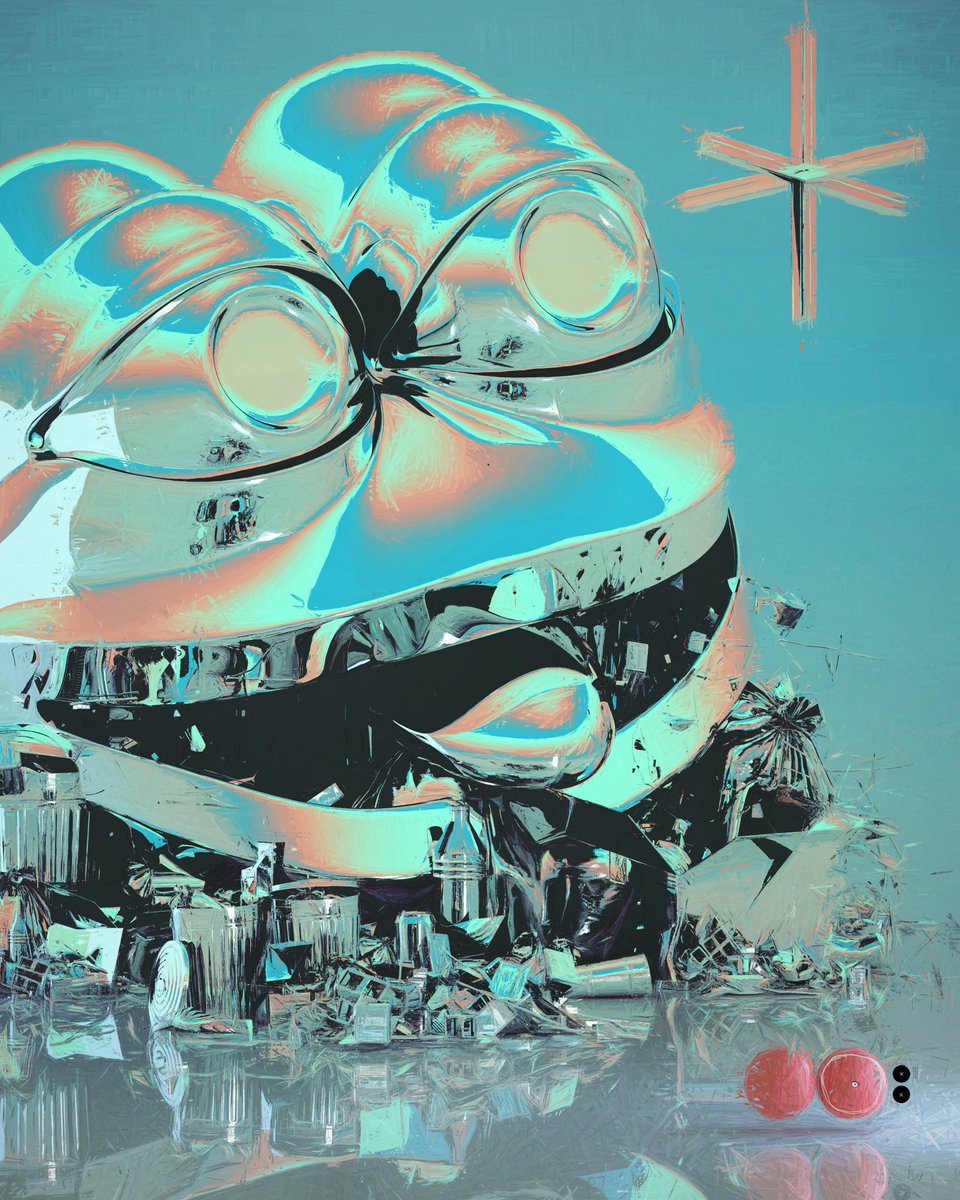 beeple's tweet image. THROUGH THE WORMHOLE